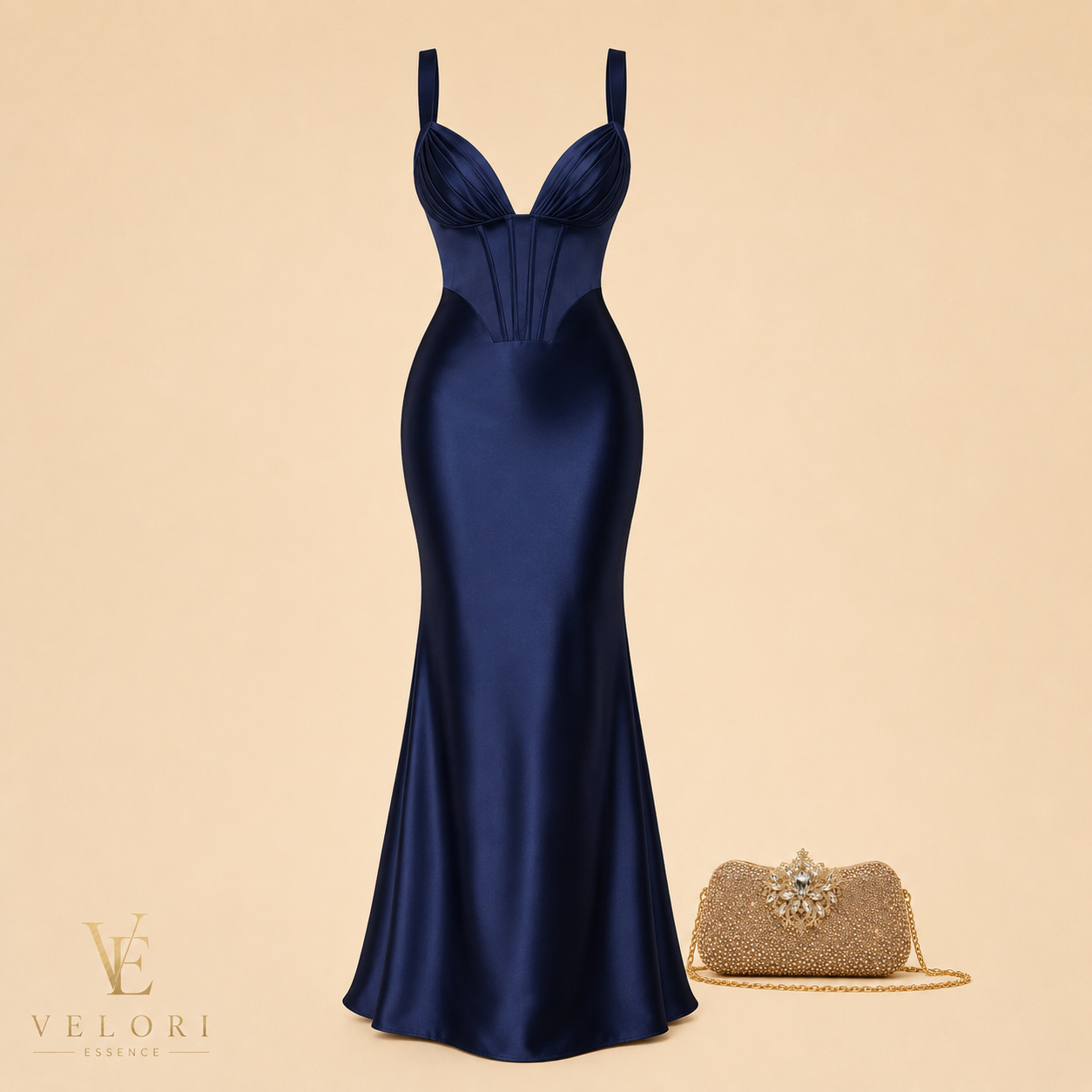 Vestido Nocturne Azul Marino